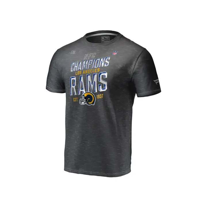 T-shirt officiel de la Conférence NFL des Rams Champion Trophée LR char-h