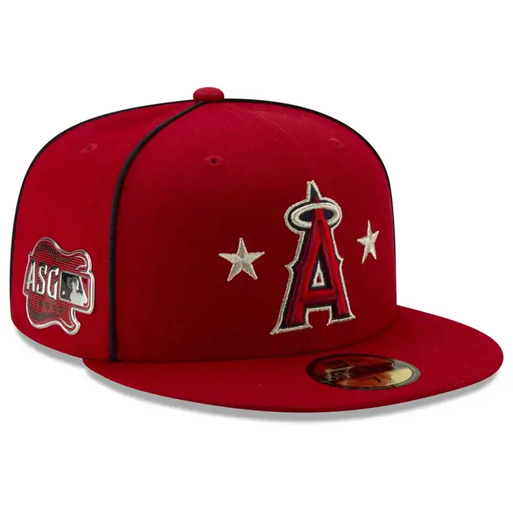 Casquette Anaheim Angels 2019 Kids ASG avec patch 59FIFTY GAME ROUGE