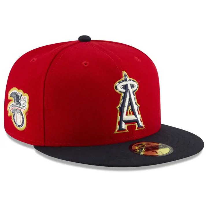 Anaheim Angels 2019 Stars and Stripes 59FIFTY GAME SCARLET
