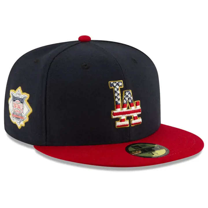 Los Angeles Dodgers 2019 Stars and Stripes 59FIFTY GAME NAV