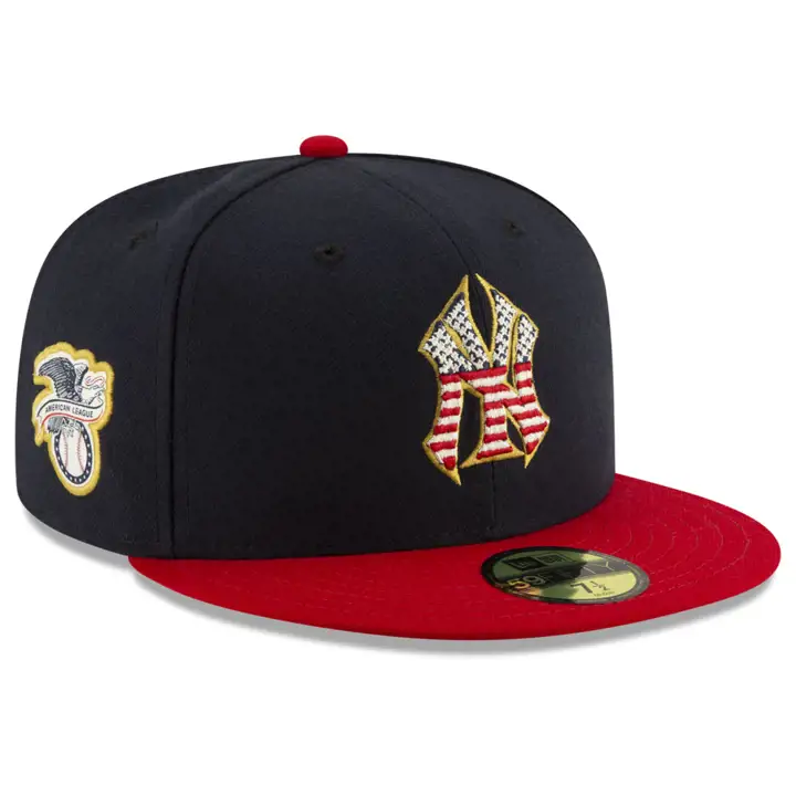 New York Yankees 2019 Stars and Stripes 59FIFTY GAME MARINE