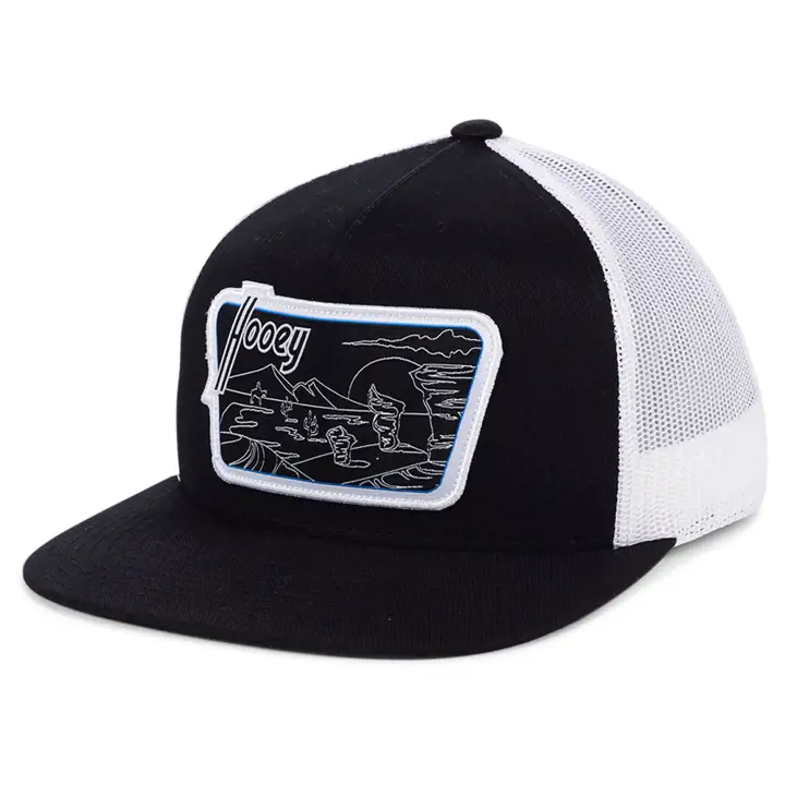 Casquette HOOey Davis Trucker noire/blanche