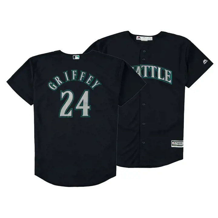 Maillot en mesh de jeune MLB des Mariners de Seattle M&N Authentique BP Ken Griffey
