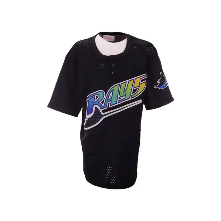 Maillot en maille authentique Tampa Bay Rays MLB Youth M&N BP Wade Boggs