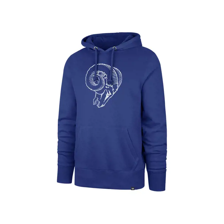 Sweat à capuche rétro LA Rams NFL pour homme, bleu