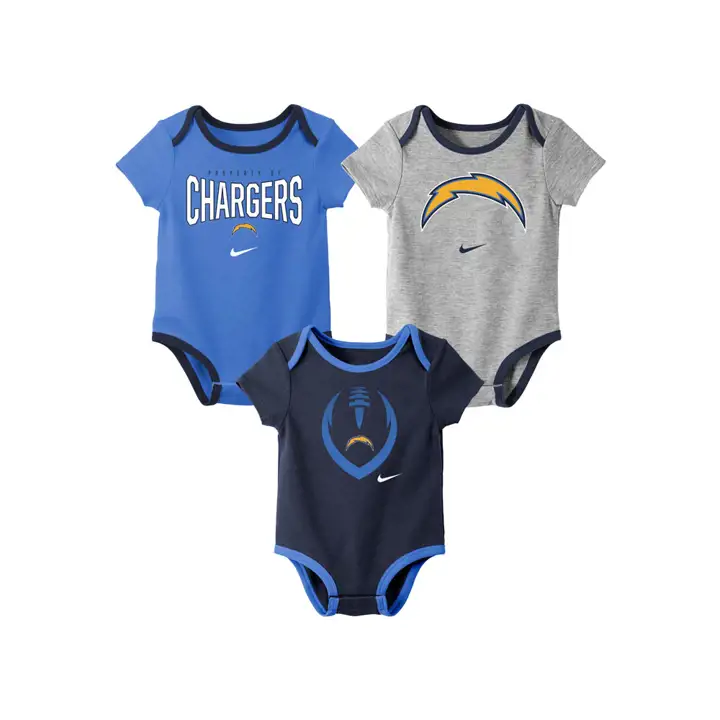 Los Angeles Chargers NFL Nourrisson Icône Lot de 3 19 marine