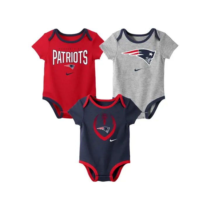 New England Patriots NFL Set icône nouveau-né 3 pièces 19 marine