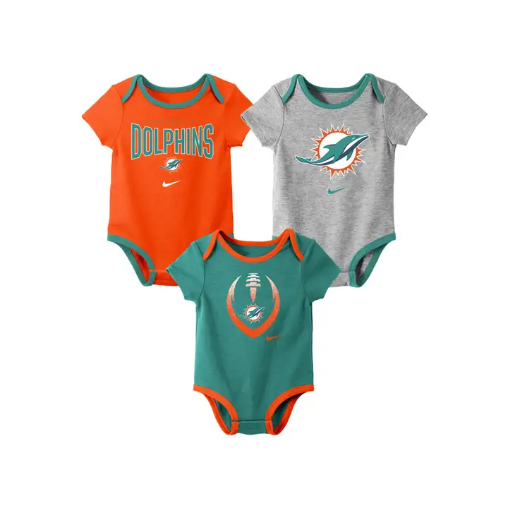 Ensemble 3 pièces Miami Dolphins NFL Icon pour nourrissons 19 aq