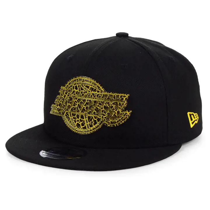 Los Angeles Lakers Metal Crackle 9Fifty NOIR