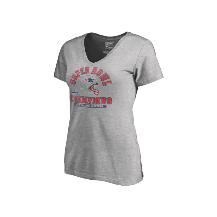 T-shirt double épaisseur PATRIOTS NFL Femme pour le Super Bowl LIII Champion 19 g