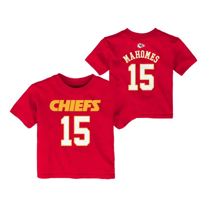T-shirt Enfant NFL Chiefs « Mainliner Player » Patrick Mahomes rouge