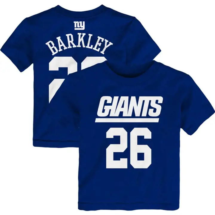 T-shirt bébé NFL des Giants de New York Saquon Barkley rbl