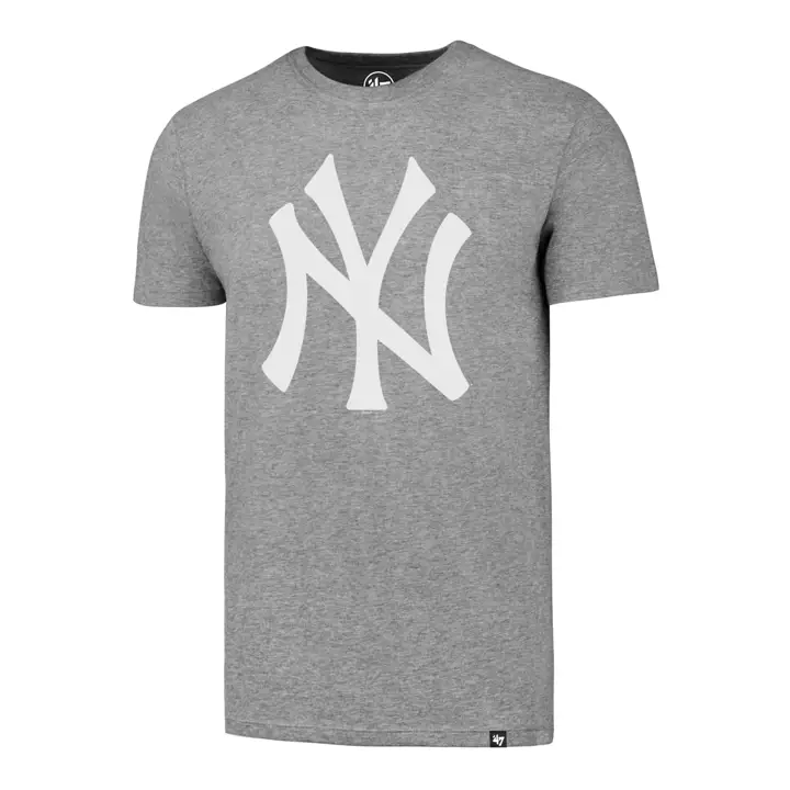 T-shirt avec logo du club de baseball MLB des New York Yankees gris