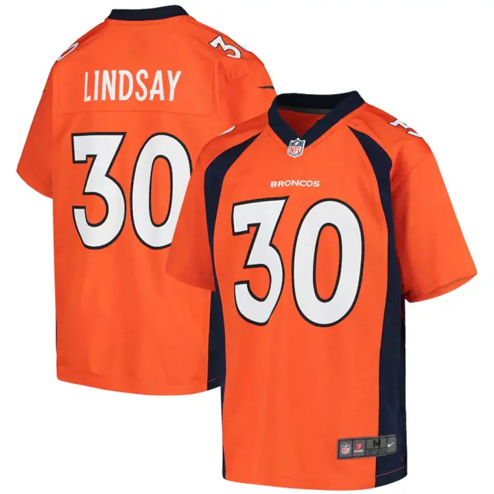 Maillot de match NFL pour jeune des Broncos de Denver org Phillip Lindsay