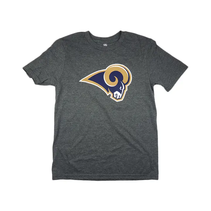 T-shirt enfant Los Angeles Rams NFL avec logo principal 15 gris