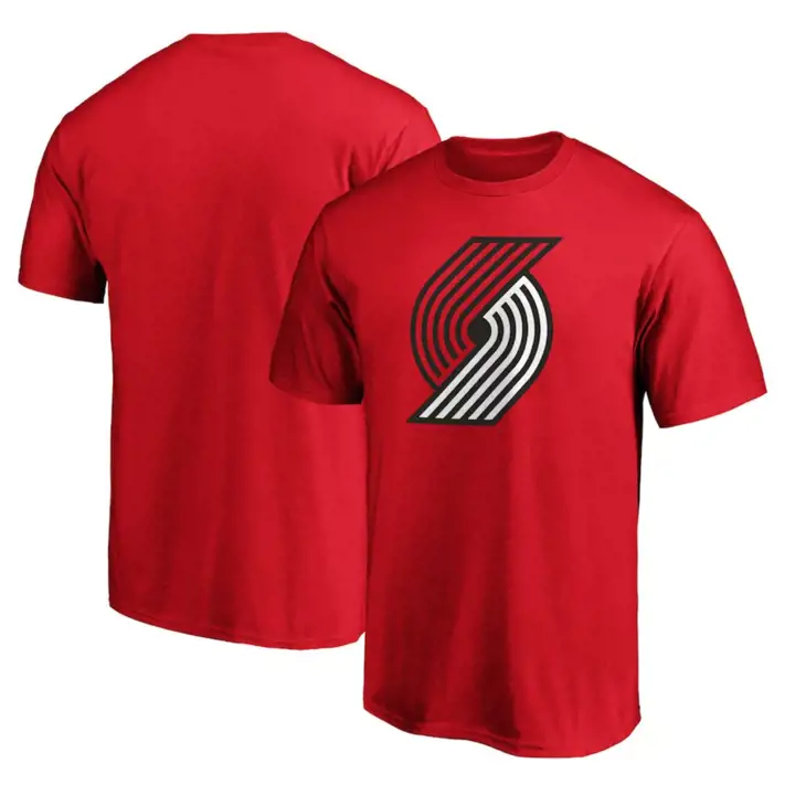 T-shirt BLAZERS NBA Logo basique enfant rouge