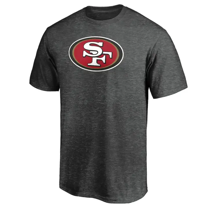 T-shirt pour jeune NFL des 49ers de San Francisco avec logo principal 15 gris