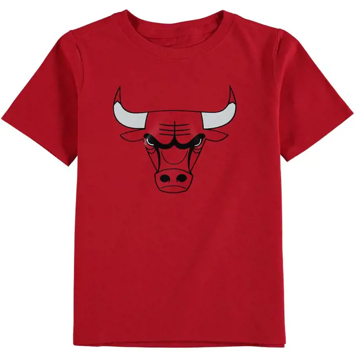 T-shirt Enfant BULLS NBA Logo Basique rouge