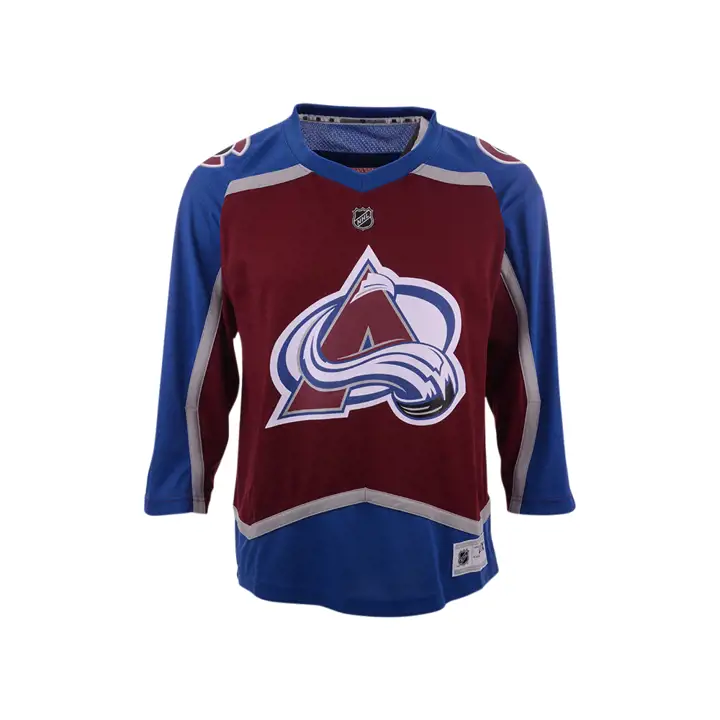 Maillot réplique vierge jeunesse des Colorado Avalanche (LNH) - cramoisi