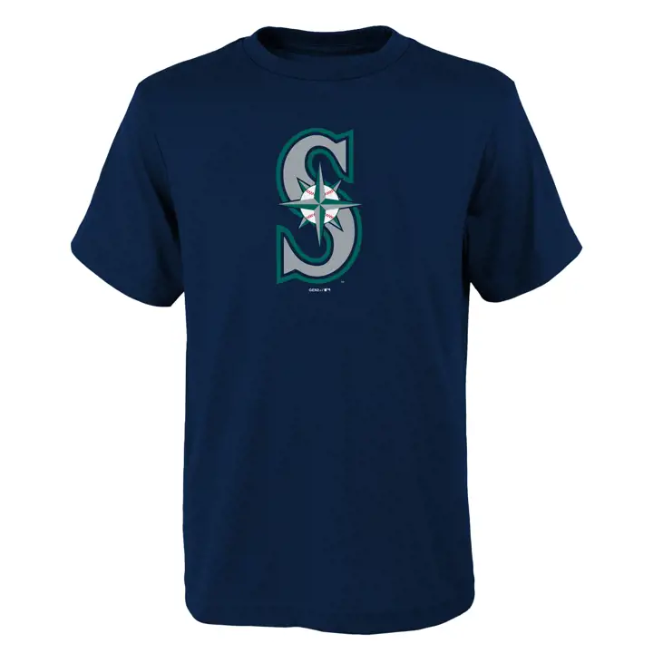 T-shirt bleu marine MLB Youth Primary Logo Seattle Mariners