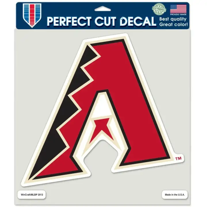 Arizona Diamondbacks Fanzz 8 C Décalque découpé noir