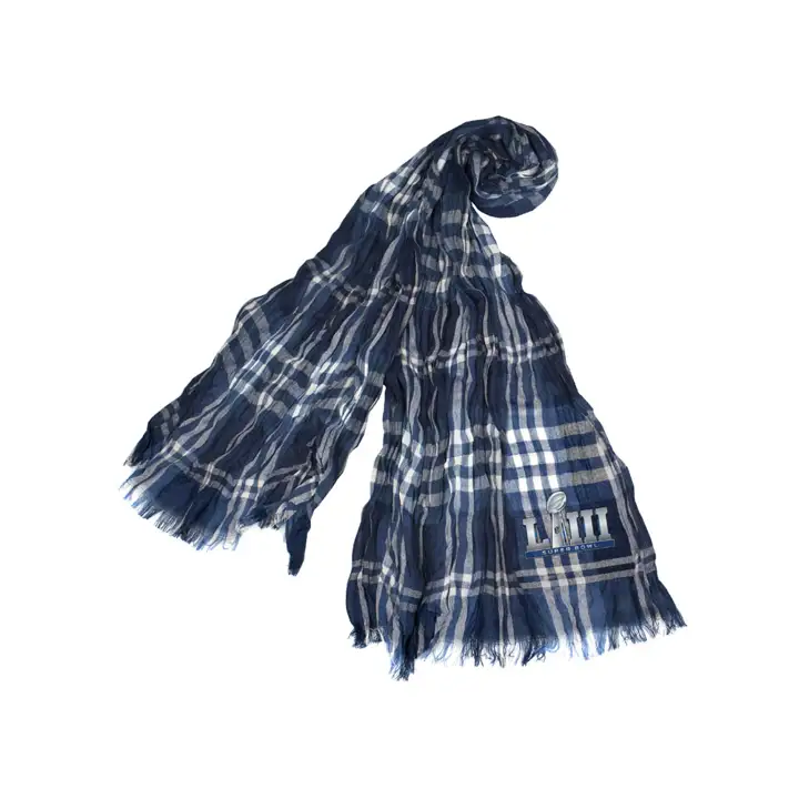 Écharpe froissée SB LIII bleu marine