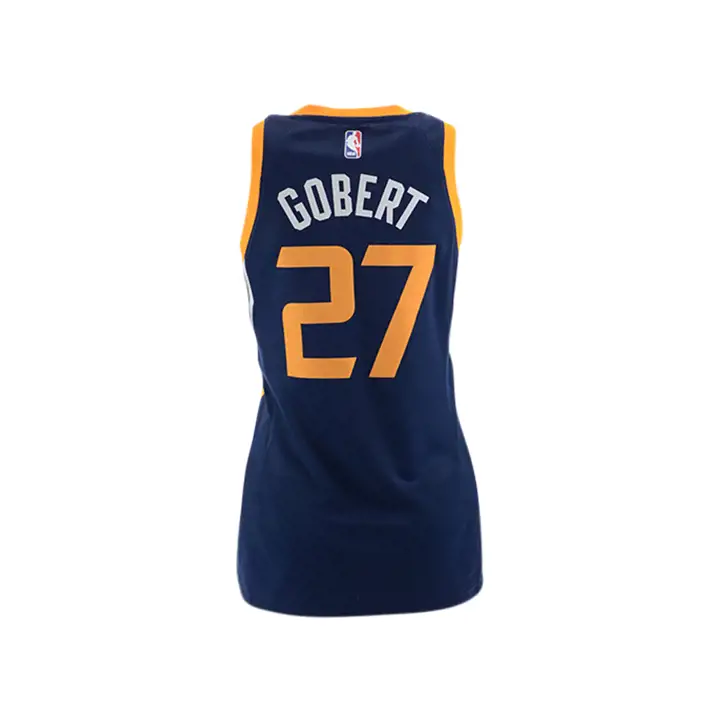 Maillot Swingman Femme NBA Utah Jazz Bleu marine Rudy Gobert