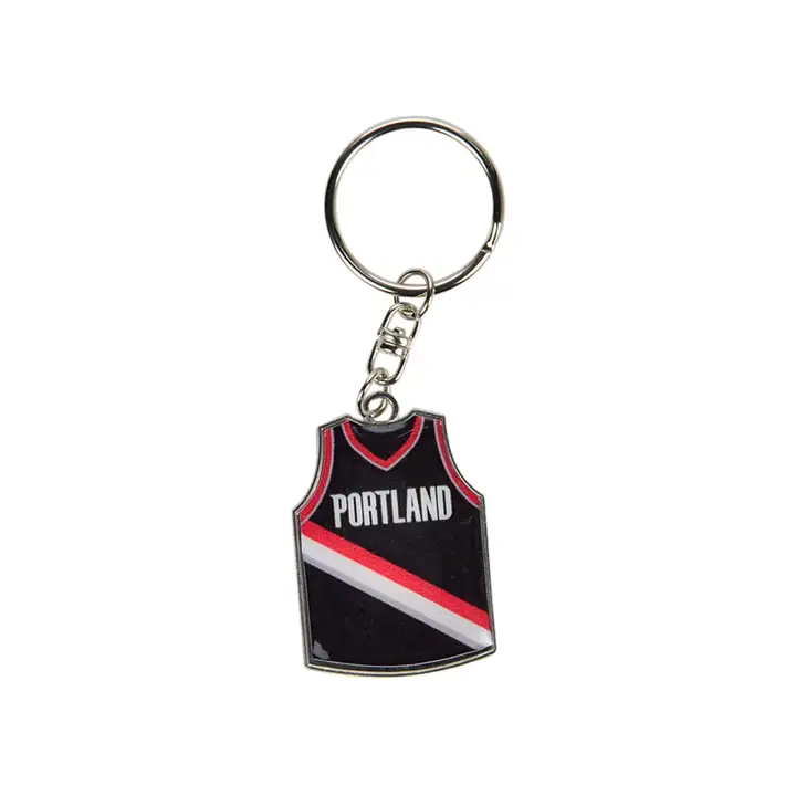 Porte-clés rotatif maillot Portland Trailblazers noir