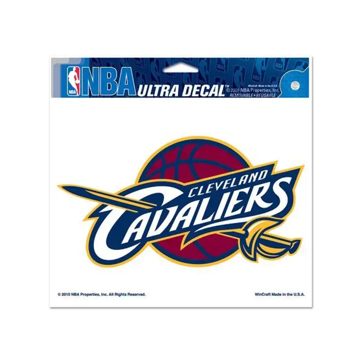 Cleveland Cavaliers Décalque prédécoupé 8x8 - Couleur noir