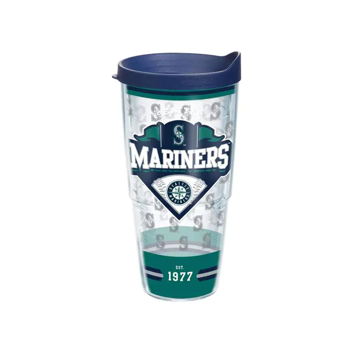 Gobelet noir Seattle Mariners 24oz en papier bulle