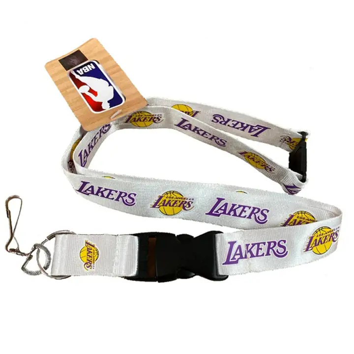 Cordon Aminco blanc avec logo des Lakers de Los Angeles