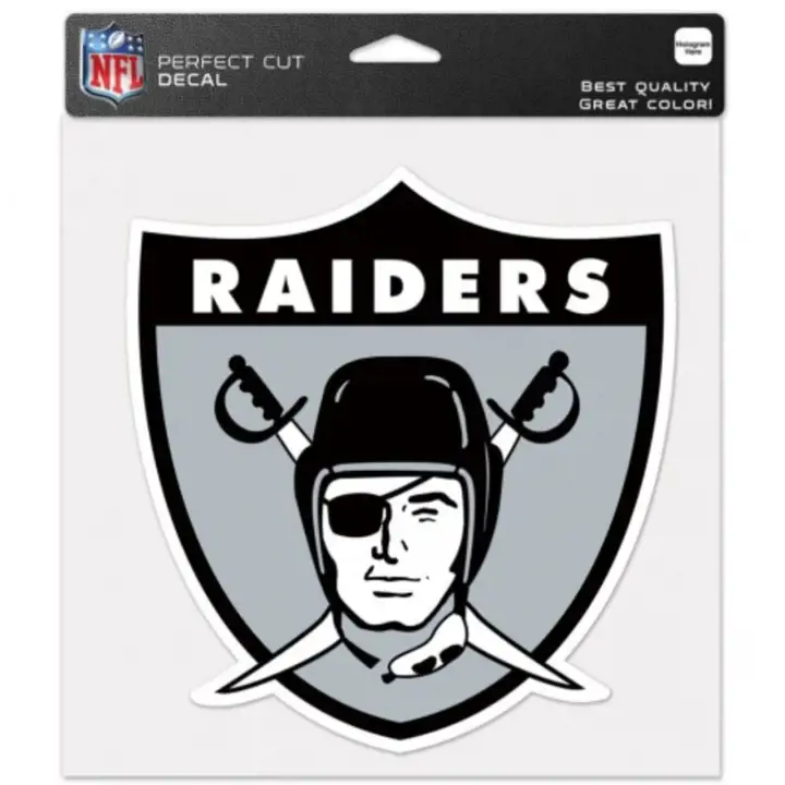 Autocollant découpé LV Raiders 8x8 - Couleur noir