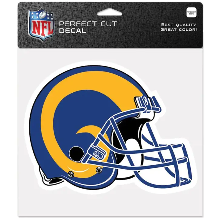 Autocollant découpé Los Angeles Rams 8x8 - Couleur noire