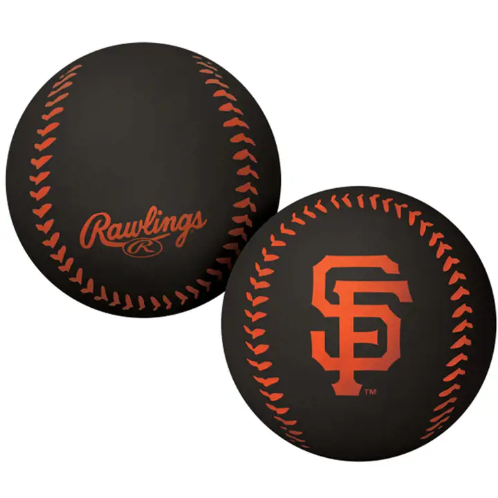 Balle rebondissante en caoutchouc noire San Francisco Giants