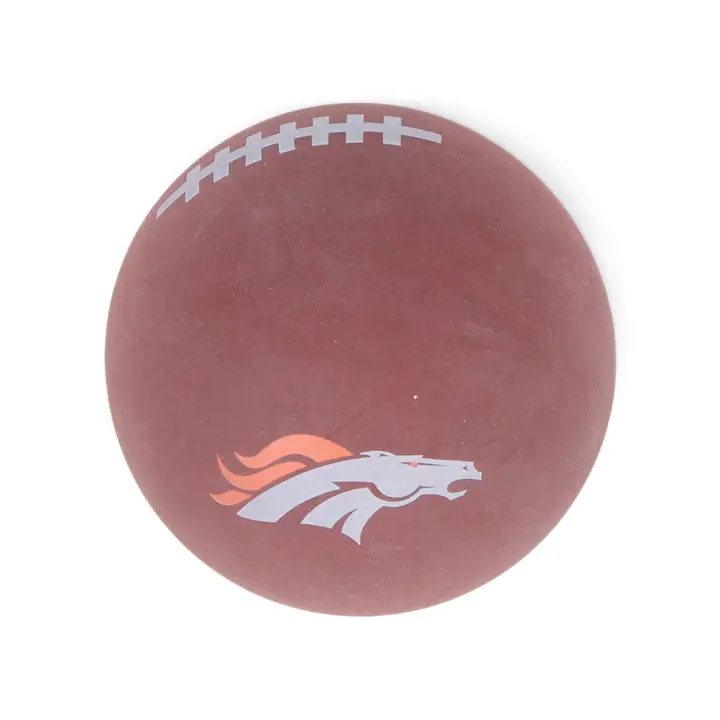 Denver Broncos fanzz Balle Rebond en Caoutchouc Noire