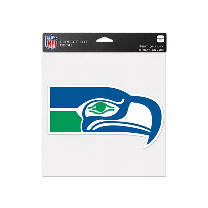 Autocollant découpé Seattle Seahawks 8x8 - Couleur noir