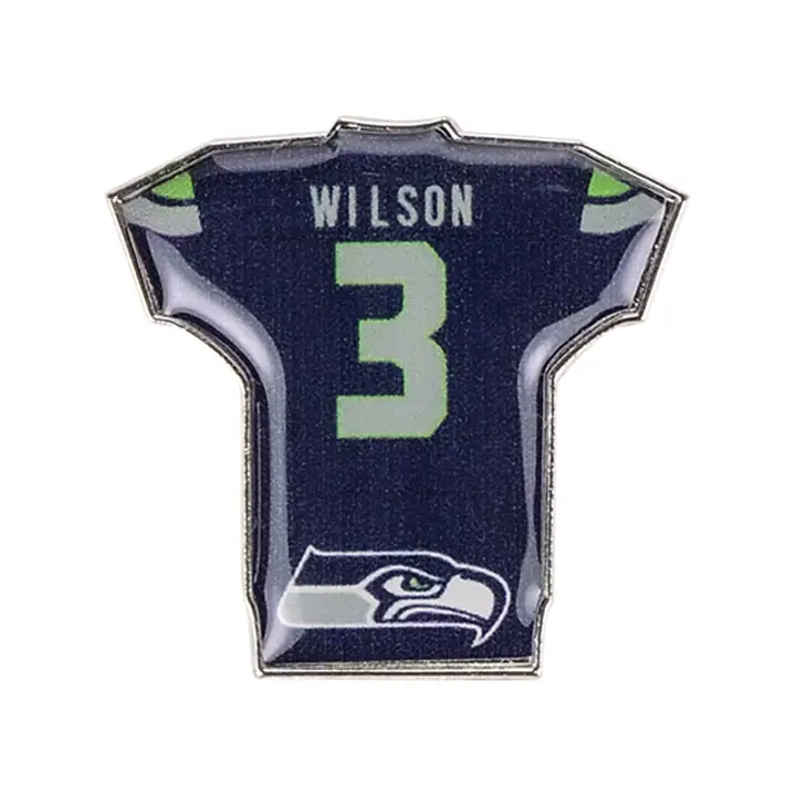 Seattle Seahawks fanzz PlayerJerseyPinNFL blk Russell Wilson