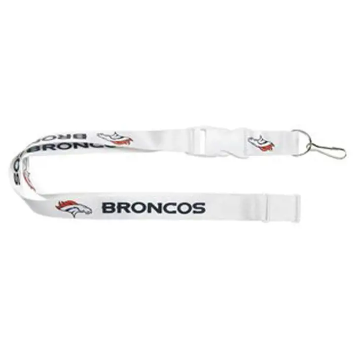 Lanière d'équipe Denver Broncos Aminco blanche