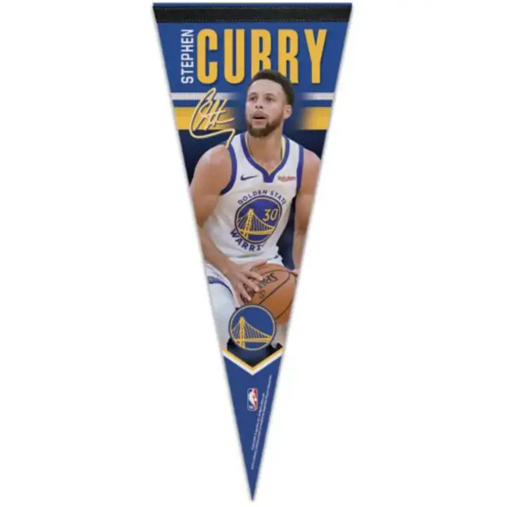 Golden State Warriors 12x30 Premium Player Pennant blk Steph
