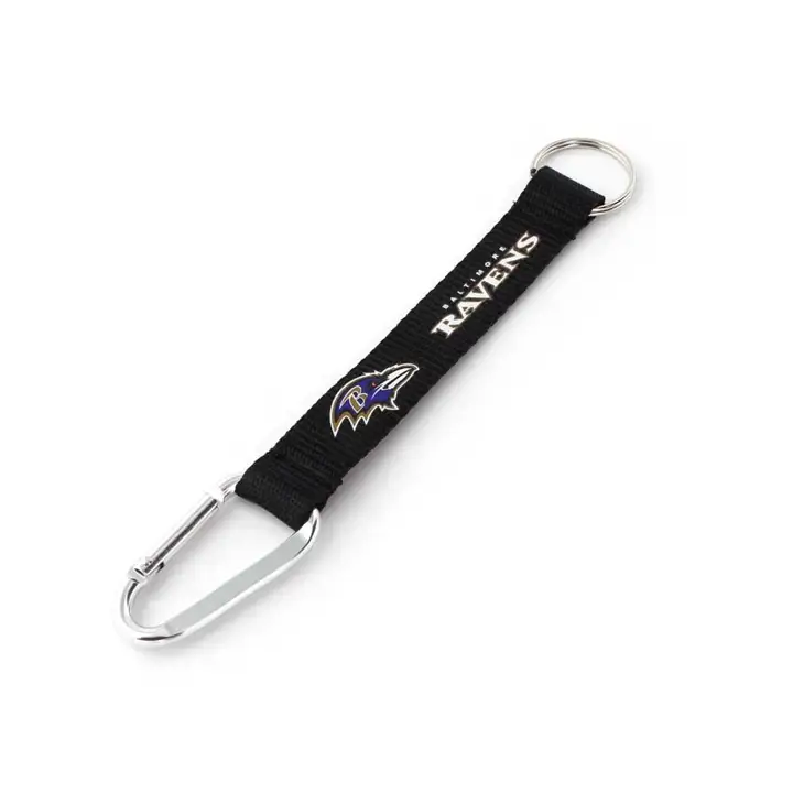 Baltimore Ravens MOUSQUETON CORDON PORTE-CLÉS noir