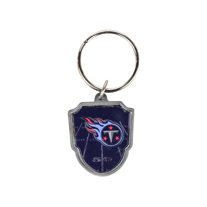 Porte-clés à logo principal des Titans du Tennessee, noir