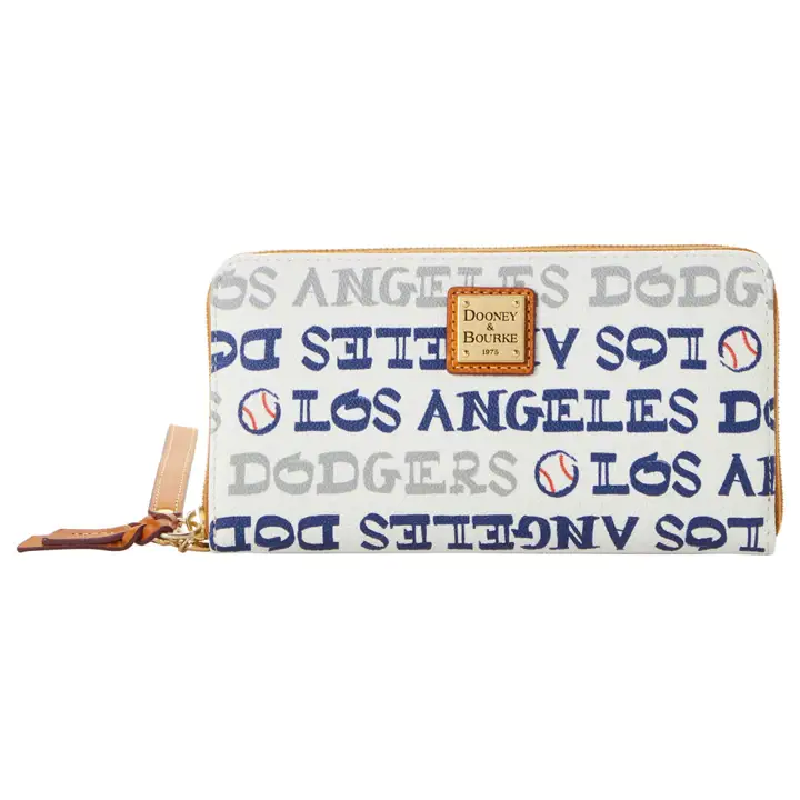 Los Angeles Dodgers Grand bracelet à fermeture éclair blanc/bleu royal