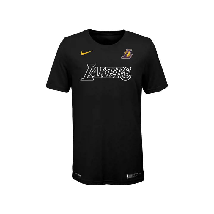 T-shirt Lakers NBA Jeune Équipement 19 noir