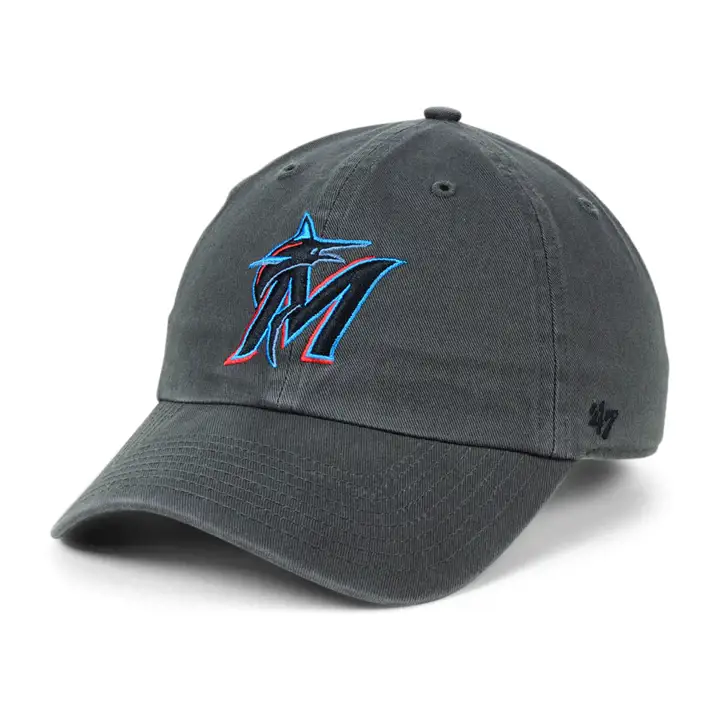 Casquette M Marlins MLB Core '47 Clean Up anthracite