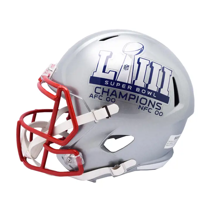 Casque de collection New England Patriots SB LIII Champ Speed Replica