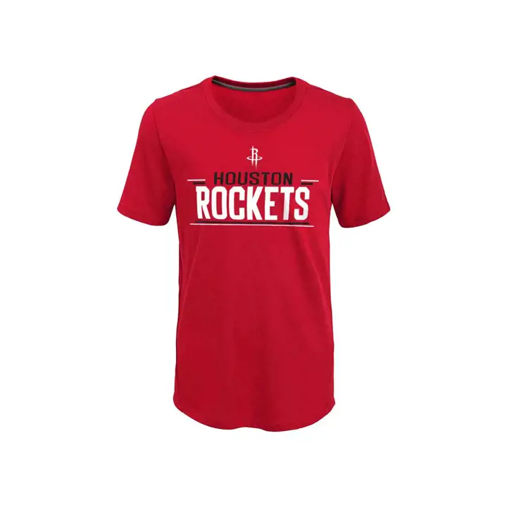 T-shirt rouge Houston Rockets NBA Logo basique enfant