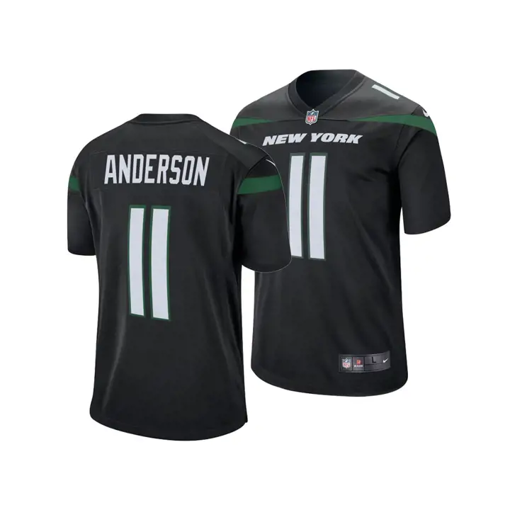 Maillot de match NFL des New York Jets Robby Anderson noir