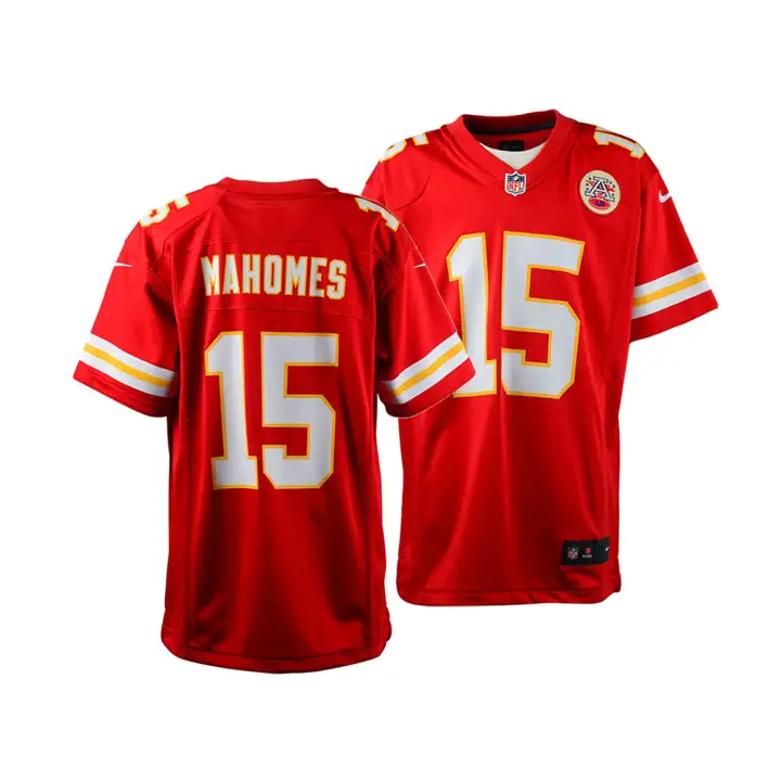 CHIEFS Maillot de match NFL pour jeune Pat Mahomes rouge