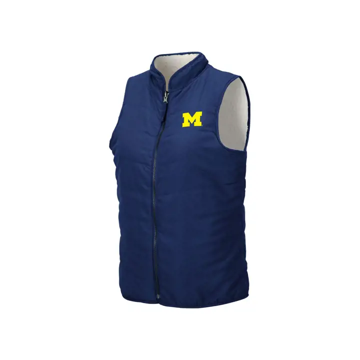 Gilet réversible Michigan Wolverines NCAA pour femme Blatch 19 N