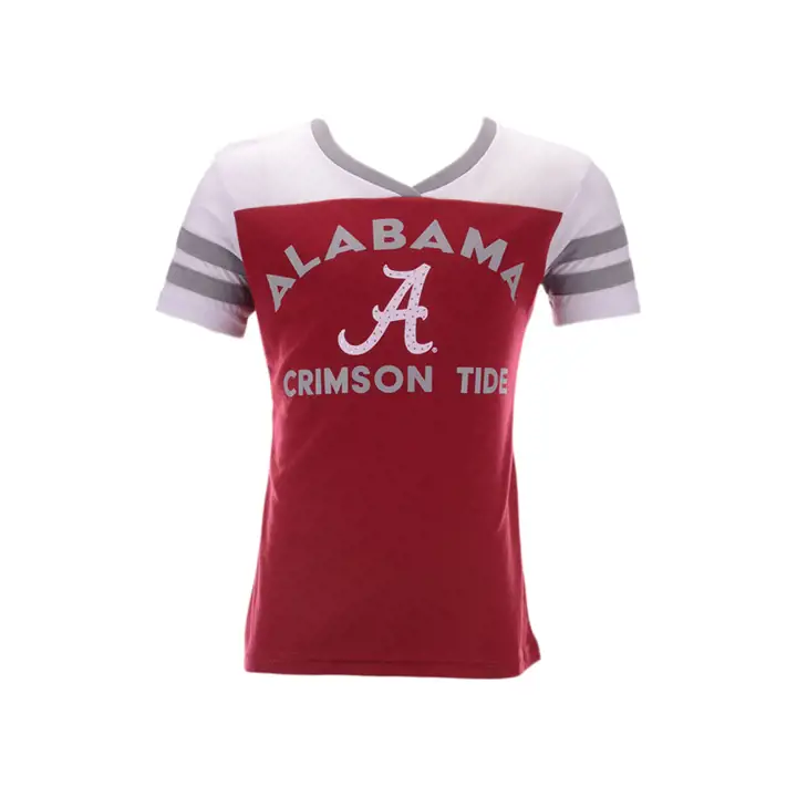 T-shirt Faboo pour filles NCAA Alabama Crimson Tide - Cramoisi